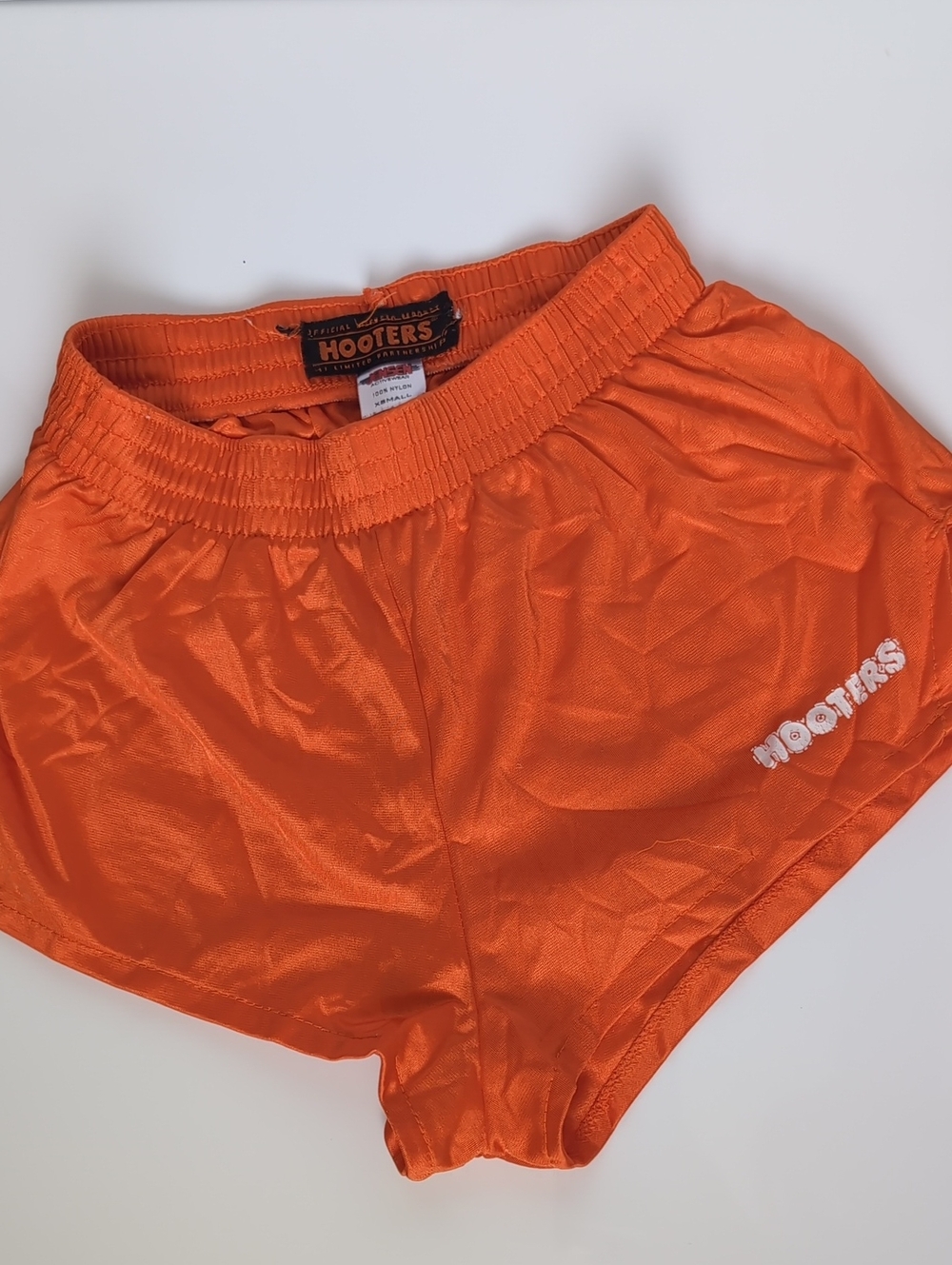 Hooters Women's Bright Orange Athletic Shorts